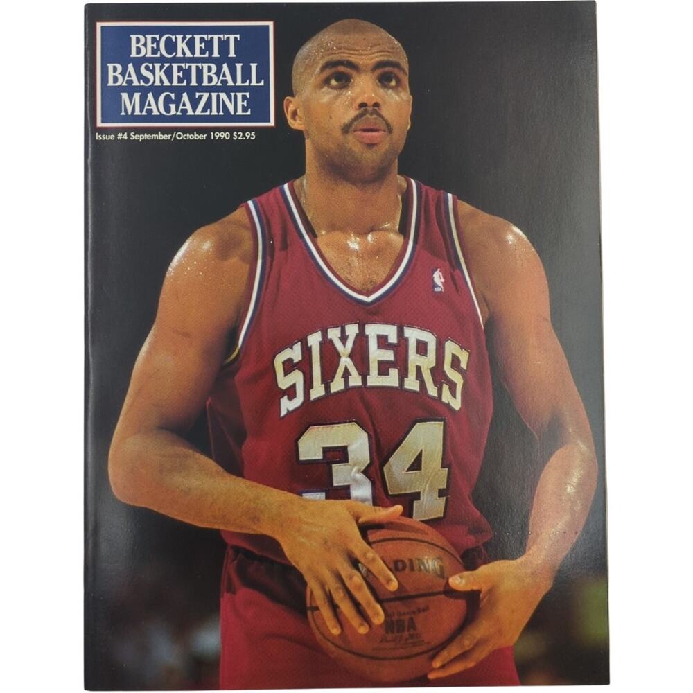Beckett Basketball Magazine Sept Oct 1990 Issue #4 Charles Barkley Sixers NBA